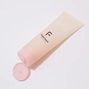 Gradated Matte Pink 60ml 80ml 120ml Customize PE Soft Tube For Body Lotion Hand Cream