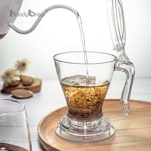 Cafetera compacta mágica personalizada OEM para hojas sueltas con posavasos, perfecta para infusión, tetera, preparador de té - Product Image 4