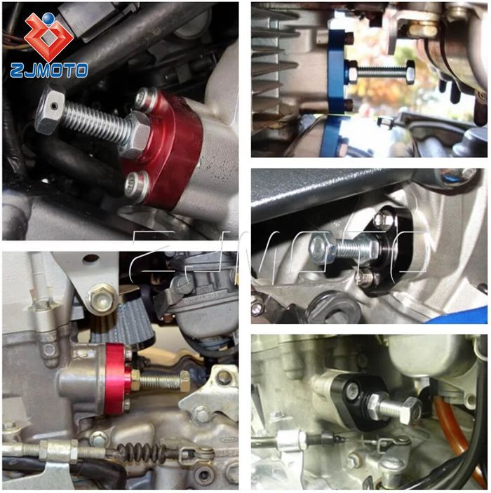 CNCアルミ製マニュアルカムチェーンテンショナー ヤマハFZ6 FZ1 FZR XVS用