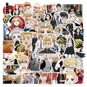 50pcs/bag Removable Waterproof Vinyl Stickers for the Fans of Tokyo Revengers