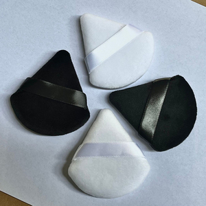 Logo personnalisé, 10 pièces, sans <span class=keywords><strong>alcool</strong></span>, multifonctionnel, utilisation humide/sèche, tampons de maquillage triangulaires en velours de coton - Product Image 6