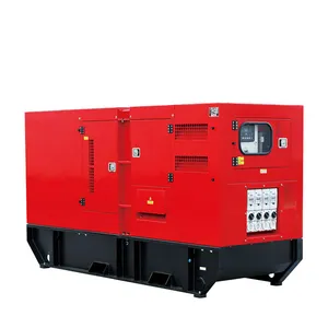 silent 75kw 93.8kva water cooled LOVOL engine silent diesel electric power plant genset generator with Automatic Transfer Switch