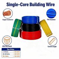 Vente directe d'usine, câble BV 2,5 mm², monoconducteur, cuivre massif, isolation PVC, 60227 IEC 01, câble électrique pour bâtiment