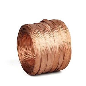 Cinta de Tierra Plana de Cobre Trenzado para Conductores de Rayos y Sistemas de Puesta a Tierra de Cimentaciones de Edificios - Product Image 1