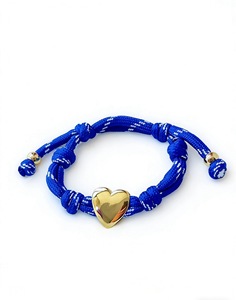 Pulsera Trenzada Ajustable Hecha a Mano con Cuerda <span class=keywords><strong>y</strong></span> Corazón Chapado en Oro, Regalo para el Día de San Valentín - Product Image 5