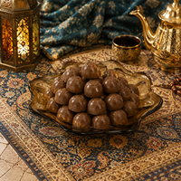 Plateau à chocolat en verre ambré Jossin, forme de fleur, plateau de service arabe pour la décoration de la maison et des mariages