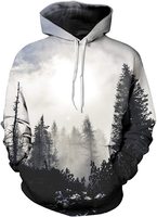 Fitspi vente en gros hommes Cool 3d sweat à capuche imprimé unisexe pull Galaxy-loup pull sweat livraison directe pour