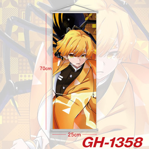 25*70CM vente en gros Anime Luffy Tanjirou <span class=keywords><strong>Nezuko</strong></span> impression affiche murale défilement dessin animé suspendus photos - Product Image 4