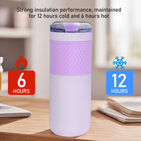 Thermos à café en acier inoxydable à double paroi isolé sous vide de 17 oz avec isolation thermique de 6 à 12 heures sans BPA
