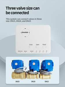 Rilevatore di perdite d'acqua intelligente alimentato a batteria e con spina, valvola elettrica DN20 con 2 sensori da 6M per sistema di protezione dalle perdite nei tubi - Product Image 4