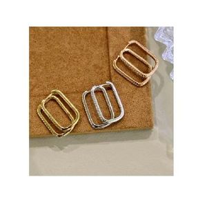 Joyería de Oro de 18K al por Mayor, Precio de Fábrica OEM/ODM, Aretes de Oro Rosa con Diamantes para Regalos - Product Image 1