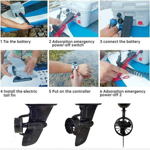 Moteur de propulsion électrique intelligent Ridewave en fibre de carbone pour planche à pagaie gonflable, kayak et <span class=keywords><strong>SUP</strong></span>, avec télécommande, durable - Product Image 5