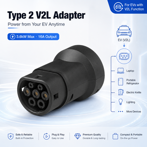 Adattatore da Tipo <span class=keywords><strong>2</strong></span> a <span class=keywords><strong>Schuko</strong></span> V2L 16A - Product Image 1