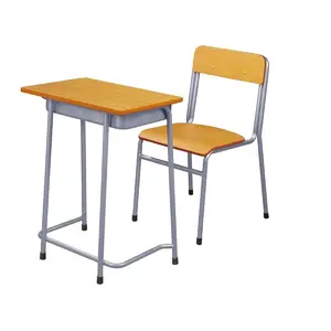 Cheap Strong Study Table Set Furniture Children Desk And Chair School Set