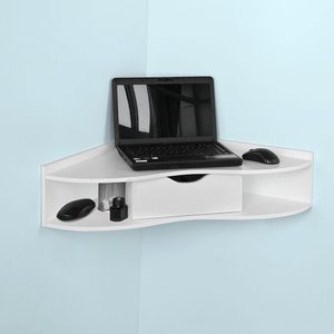 <strong>Corner</strong> Wall Mounted <strong>Desk</strong> <strong>Floating</strong> Wall Shelf Shelves with Drawers Hanging Standing <strong>Desk</strong> Etagere-mural Living Room Furniture - Product Image 4