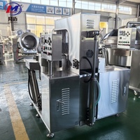 Grande machine industrielle automatique à chauffage électrique au gaz pour la fabrication de pop-corn sucré au caramel Ligne de production de pop-corn de grande capacité