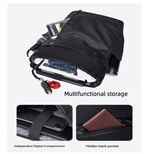 Nouveau modèle de sac à dos pour homme sur mesure, style sport Oxford, grande capacité, avec coussin d'air, pour étudiants, sac à dos pour ordinateur à double bandoulière - Product Image 2
