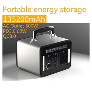 แบตเตอรี่ลิเธียม MPPT 500Wh 135.2Ah 220V สำหรับจ่ายไฟกลางแจ้ง 500W ประหยัดพลังงาน  สถานีไฟฟ้าพกพา - Product Image 5