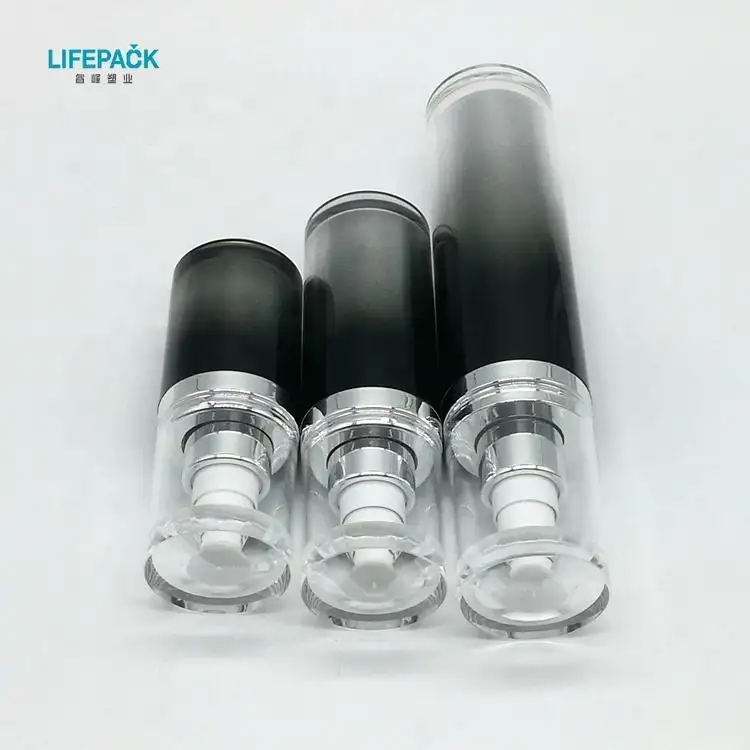 Luxury 15ml 30ml 50ml acrylic plastic lotion cream bottle airless refill container airless cosmetic bottles