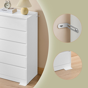 VASAGLE Schubladenschrank Kommode mit 5 Schubladen - Product Image 4