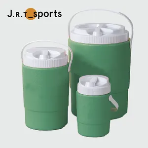 Boîte à glace de Camping Portable en plastique pour pique-nique en plein air, boîte de refroidissement ronde avec couvercle pour aliments étanche, Logo personnalisé uni Acceptable