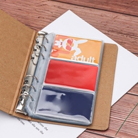 Pochettes A6 pour classeur, pochettes transparentes en PVC double face, enveloppes de budget pour feuilles mobiles, organiseur de cartes et d'enveloppes de trésorerie à chargement interne
