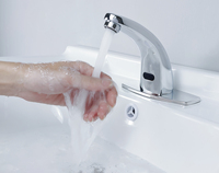 Robinet Mitigeur de Salle de Bain Automatique à Capteur Tactile en Acier Inoxydable avec Logo Personnalisé pour Chambre à Coucher