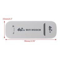 Módem USB 4G LTE, Adaptador de Red con Punto de Acceso WiFi, Tarjeta SIM, Módem Dongle USB Inalámbrico 4G, Router para Win XP Vista 7