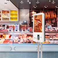 Kiosque numérique en libre-service Android 27 pouces multi-touch avec SDK pour la libre-service des supermarchés et l'utilisation en vente au détail