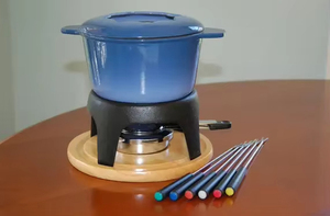 Mini service à <span class=keywords><strong>fondue</strong></span> de Noël en fonte antiadhésive <span class=keywords><strong>Fondue</strong></span> au <span class=keywords><strong>fromage</strong></span> et au chocolat - Product Image 6
