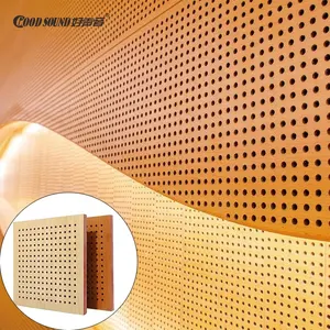 Building Project/GoodSound Sound Diffusion Perforated Solid Wood Art Real Wood Veneer Acoustic Ceiling Wall Panels