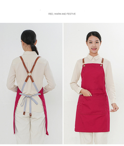 Tay Cầm Có Túi Thiết Kế Nam Nữ Điều Chỉnh Được Vải Bố Màu Vàng Cho Thợ May Thợ Máy Tạp Dề Sáng - Product Image 6