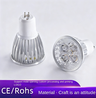 GU10 GU3.5 MR16 E27 Foco LED 3W 5W COB Chip 85-265V Amplio voltaje 24 ° Ángulo de haz para iluminación de tienda de hogar (certificado CE)