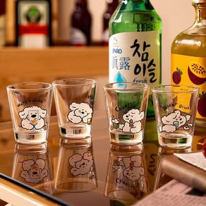 M New Cute Puppy Micro-brewed Shochu <strong>Glass</strong> 50ml a Mouthful of Shochu <strong>Glass</strong> Gift <strong>Girls</strong> Personalized Wine <strong>Glass</strong> - Product Image 2