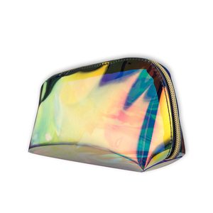 Biểu tượng tùy chỉnh Du Lịch Mỹ phẩm PVC Dây Kéo Túi xách tay công suất lớn đứng lên trang điểm bao bì Zip khóa hiệu ứng ba chiều - Product Image 3