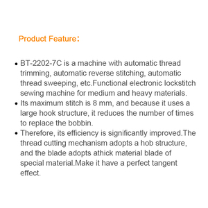 2000spm Auto Thread <b>Trimming</b> Industrial Lockstitch Sewing Machine for Bags Suitcases <b>Cushions</b> - Product Image 3
