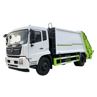 Camion à ordures compacteur à chargement arrière Dongfeng Kinland 14CBM, poids total autorisé 18000 kg, camion compacteur de déchets municipaux