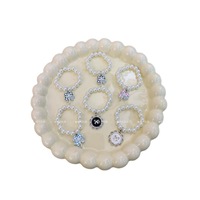 Mini-collier de perles pour accessoires de poupée, décorations DIY, ornements, matériaux pour tenues de poupées en peluche, fournitures de décoration pour jouets de collection, vente en gros
