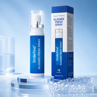Smile Find Nettoyant pour appareils dentaires amovibles, parfum menthe, haleine fraîche, solution de soin quotidien portable sans rinçage, spray buccal pour prothèses dentaires