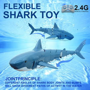Bateau jouet télécommandé JJRC S10 RC Shark, jouet de piscine, poisson télécommandé, jouets de simulation d'animaux sous-marins, cadeau de Noël - Product Image 4