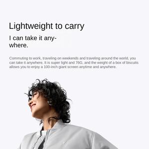 Lunettes intelligentes 3D AR Thunderbird Air 3 de troisième génération, écran virtuel de 80 pouces, boîte magique VR pour la visualisation d'écran HD portable - Product Image 3