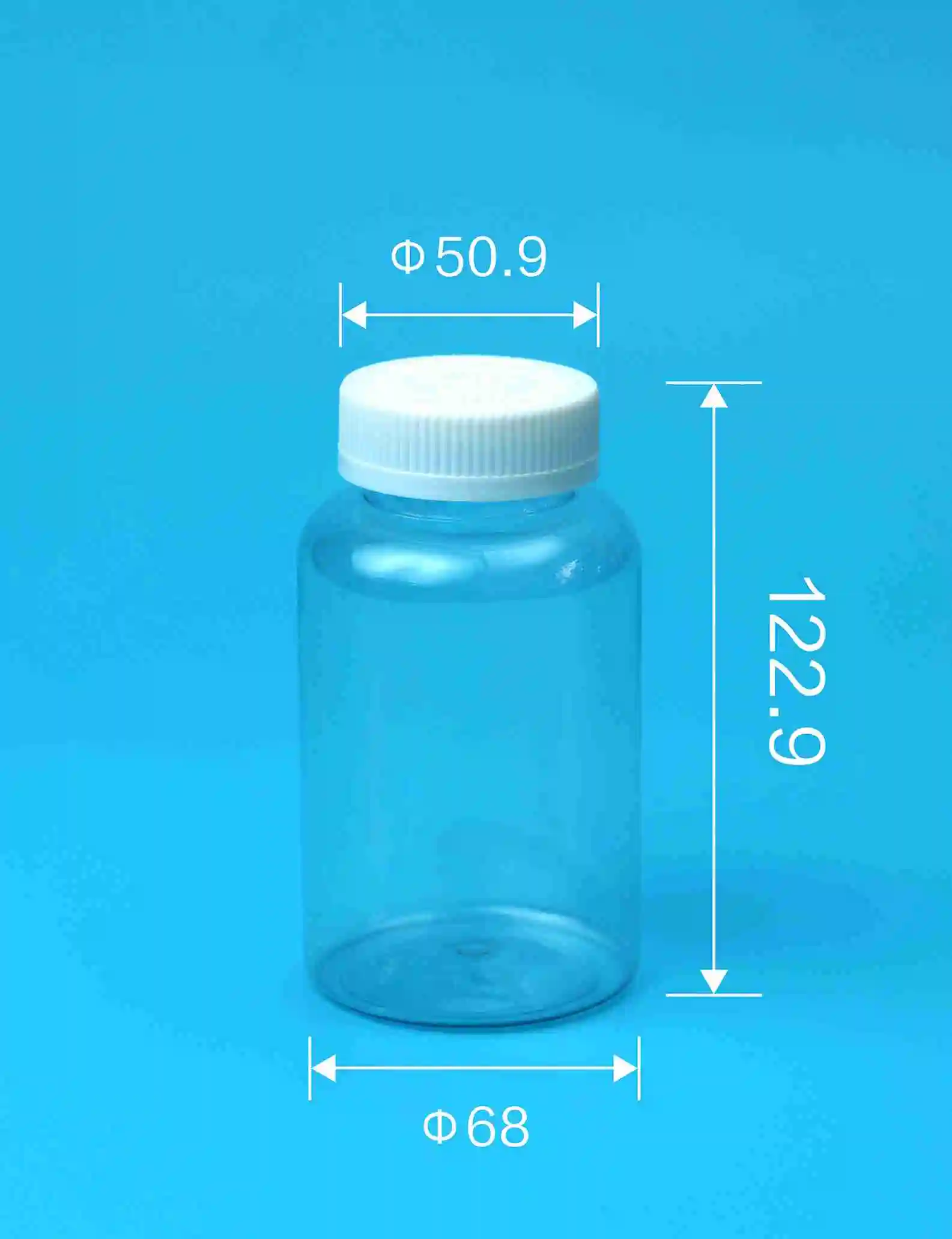 Wholesale 120ml PET plastic medical pill packaging empty medicine bottles with screw cap