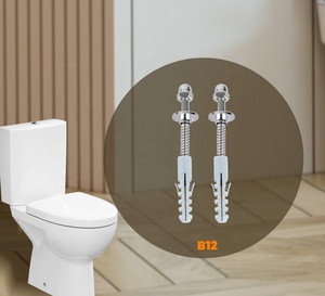 สลักเกลียวโถ<span class=keywords><strong>ชักโครก</strong></span>สแตนเลส B12สำหรับห้องน้ำสไตล์บราซิลติดตั้งบนพื้นชักโครกได้อย่างปลอดภัยรับประกัน5ปี - Product Image 1