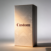 Boîte cadeau TongKun écologique pour bouteille de vodka avec poignée, impression personnalisée, gaufrage, emballage en carton ondulé recyclable, directement de l'usine