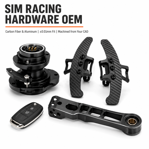 Service de fabrication CNC sur mesure pour les leviers de vitesses de simulateur de course et la fabrication OEM à dégagement rapide - Product Image 1