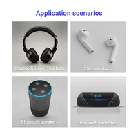 Módulo Bluetooth HID de Alta Velocidad Recargable con Antena para Smartphone, con Puerto Serie, para Altavoz, Teclado, Auriculares y Micrófono