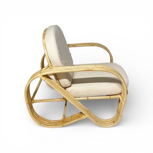 Sillón de Ratán Tejido a Mano, Muebles de Mimbre Natural Hechos a Mano, Silla de Relax, Decoración Moderna para el Hogar y el Patio - Product Image 2