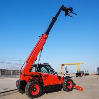Chariot télescopique tout-terrain robuste 5T 10M TR1050 4x4 avec direction crabée et cabine ROPS FOPS