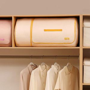 Compressible Cylinder Foldable Eco-Friendly <b>Quilt</b> Bag Clothes Organizer Modern Business&Shopping Use Large Capacity Moving - Product Image 4