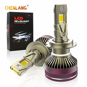 Clk13 130W Ba Màu Sắc Xe Hơi Xe Tải Xe Máy <span class=keywords><strong>LED</strong></span> Đèn Pha Không Có Lỗi 9-100V Đèn Sương Mù Canbus H7 H4 H11 9005 9006 6000K 4300K 3000K - Product Image 1